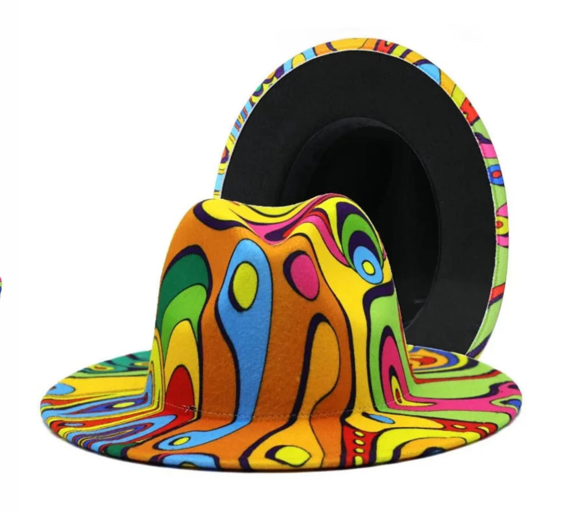 Paint Splash Fedora Hat