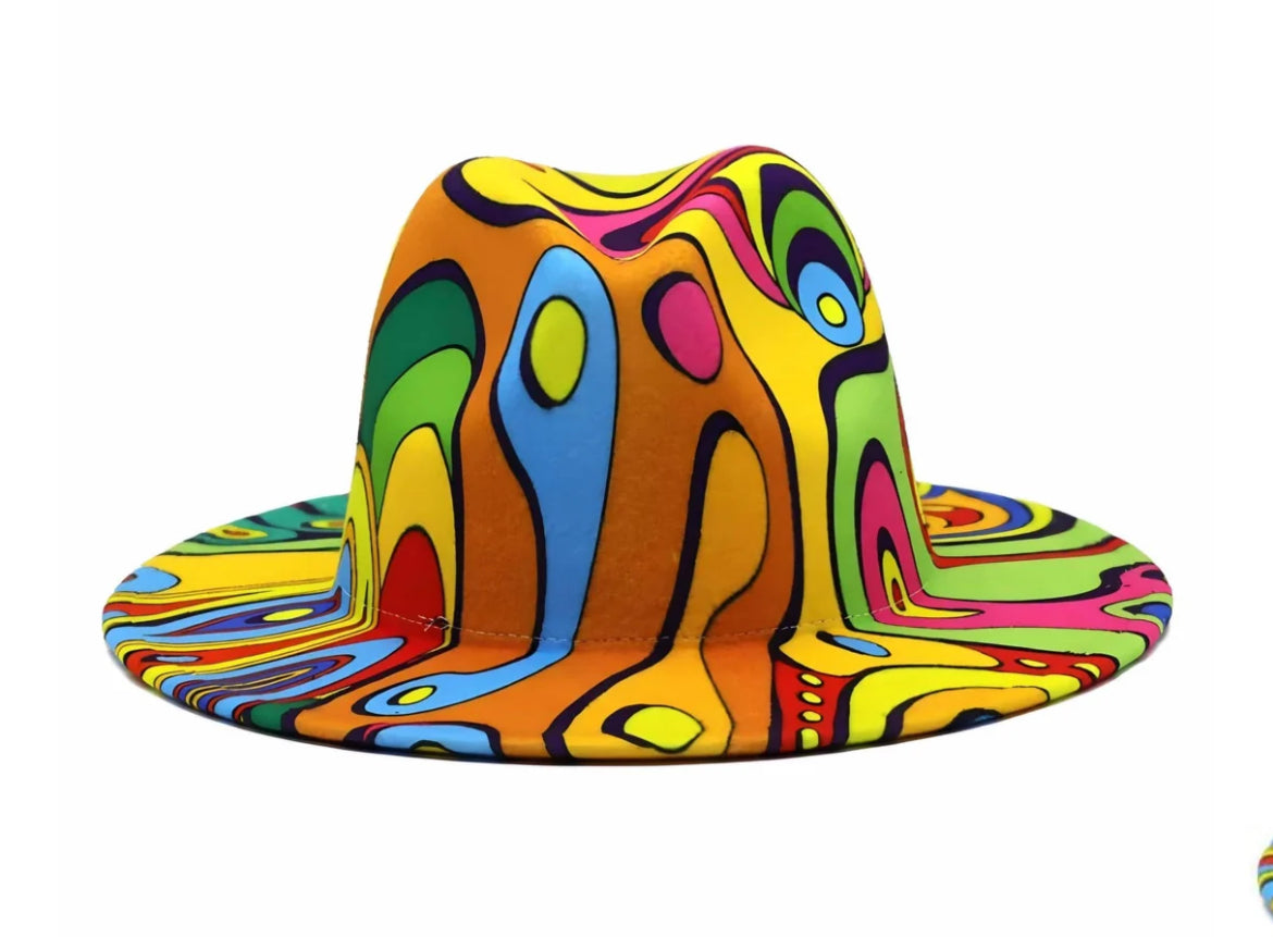 Paint Splash Fedora Hat