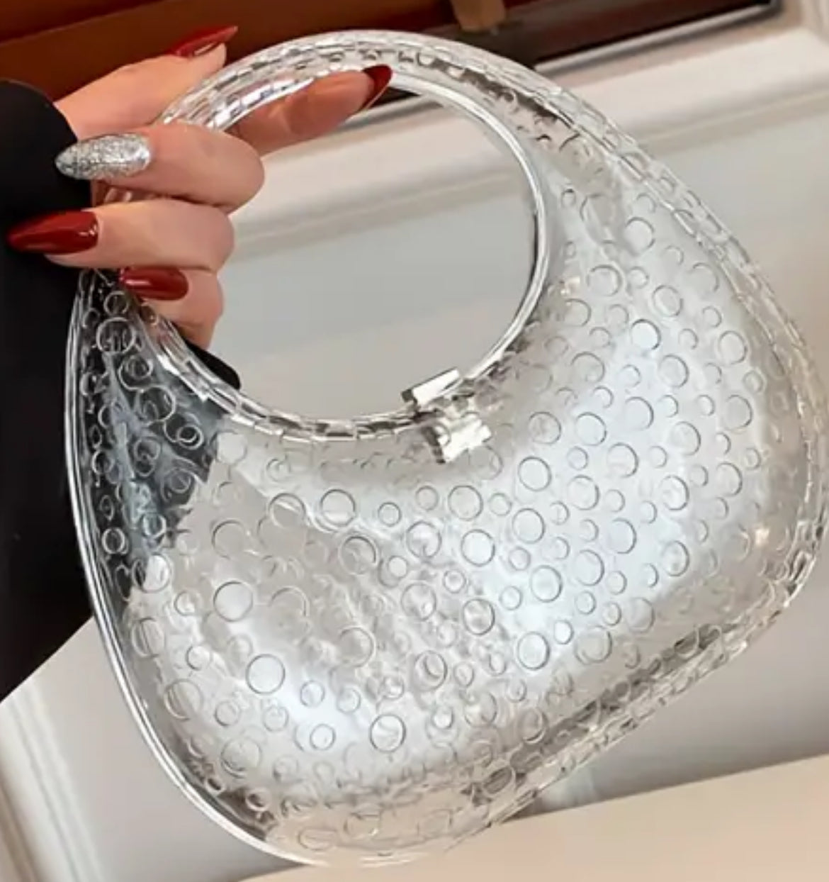 Clear Sequence/Glitter Purse